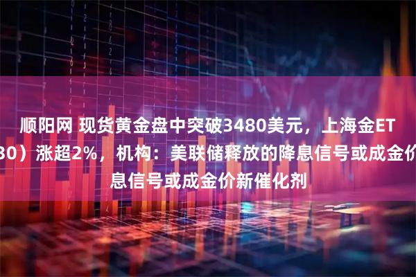 顺阳网 现货黄金盘中突破3480美元，上海金ETF（159830）涨超2%，机构：美联储释放的降息信号或成金价新催化剂