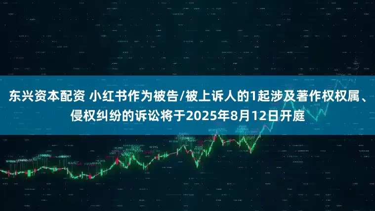 东兴资本配资 小红书作为被告/被上诉人的1起涉及著作权权属、侵权纠纷的诉讼将于2025年8月12日开庭